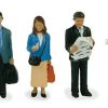 Bachmann Branchline 36-044 Station passengers standing figures x 6