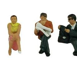 Bachmann Branchline 36-045 Station passengers sitting figures x 6