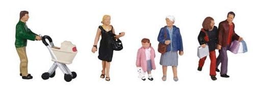 Bachmann Branchline 36-046 Shopping figures x 6