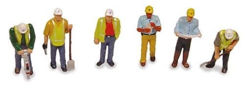 Bachmann Branchline 36-052 Civil Engineers figures x 6