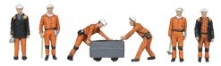 Bachmann Branchline 36-400 1960/70s Coal Miners figures x 6