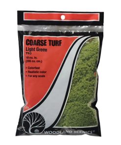 Woodland Scenics WT63 Bag Of Coarse Turf Light Green (Multiple Scales)