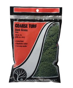 Woodland Scenics WT65 Bag Of Coarse Turf Dark Green (Multiple Scales)