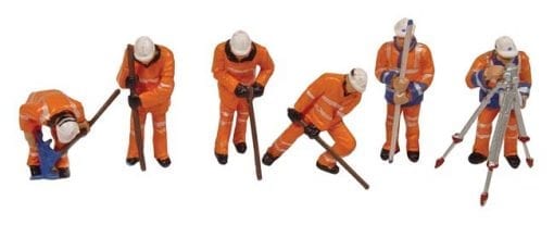 Bachmann Branchline 36-050 Permanent Way Workers figures x 6