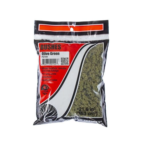 Woodland Scenics WFC144 Bushes - Olive Green (Multiple Scales)