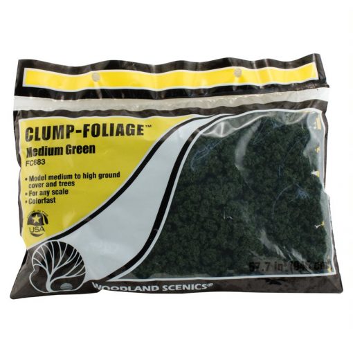 Woodland Scenics WFC683 Clump Foliage Medium Green (Multiple Scales)