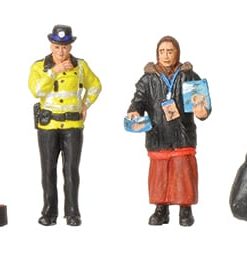 Bachmann Branchline 36-411 Modern Street Scene Figures x 6 (OO Gauge)