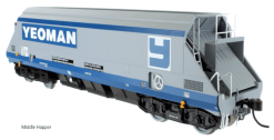Dapol 4F-050-006 JHA 102 tonne aggregate hopper wagon (outer) 19307 in Foster Yeoman livery (OO Gauge)