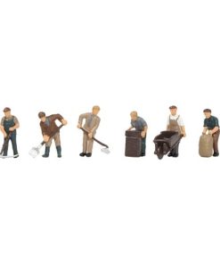 Bachmann Branchline 36-413 1940s/'50s Arable Farming Figures x 6 (OO Gauge)
