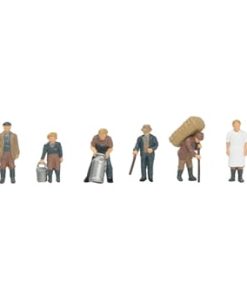 Bachmann Branchline 36-414 1940/50's Livestock Farming Figures x 6 (OO Gauge)