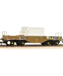 Bachmann Branchline 38-347B BR FNA Nuclear Flask Wagon Sloping Floor With Flask (OO Gauge)