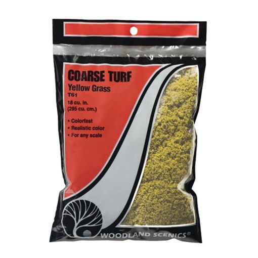 Woodland Scenics WT61 Bag Of Coarse Turf - Yellow Grass (Multiple Scales)