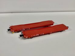Revolution Trains N-IPA-111A Twin set flats in STVA red livery (N Gauge)