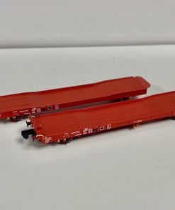 Revolution Trains N-IPA-111A Twin set flats in STVA red livery (N Gauge)