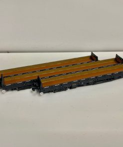Revolution Trains N-Sturgeon-351 Triple Pack of YBA Tench Departmental Wagon With Dropside Doors In BR Black Livery (N Gauge)