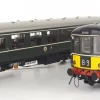 Heljan 1452 Class 104 2-car DMU in BR Green with small yellow panels - E50598 - E56189 Dcc Ready 21 Pin (OO Gauge) Free Postage