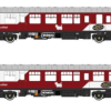 Heljan 1456 Class 104 2-car DMU in ScotRail ‘Mexican Bean’ red and white - SC53424 - SC53434 Dcc Ready 21 Pin (OO Gauge) Free Postage