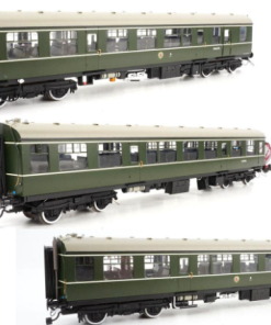 Heljan 1451 Class 104 3-car DMU in BR Green with speed whiskers and coaching stock roundel - M50478 - M59186 - M50530 Dcc Ready 21 Pin (OO Gauge) Free Postage
