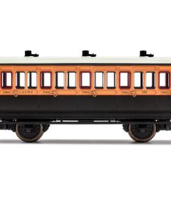 Hornby R40062A LSWR, 4 Wheel Coach, 3rd Class, 308 (OO Gauge)