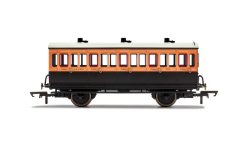 Hornby R40062 LSWR, 4 Wheel Coach, 3rd Class, 302 (OO Gauge)