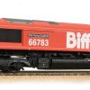 Bachmann Branchline 32-741 Class 66/7 66783 'The Flying Dustman' GBRf 'Biffa' Red (OO Gauge)