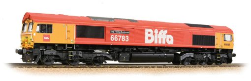 Bachmann Branchline 32-741 Class 66/7 66783 'The Flying Dustman' GBRf 'Biffa' Red (OO Gauge)