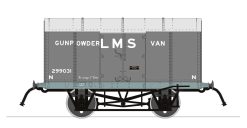 Rapido Trains 902007 Gunpowder Van – LMS No.299031 (RCH Pattern) Era 3 (OO Gauge)