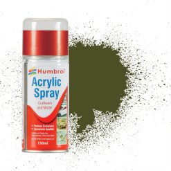 Humbrol AD6155 Acrylic No 155 Olive Drab Matt Modellers Spray 150 ML