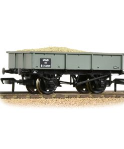 Bachmann Branchline 37-354D BR 13T Steel Sand Tippler BR Grey Early With Load (OO Gauge)