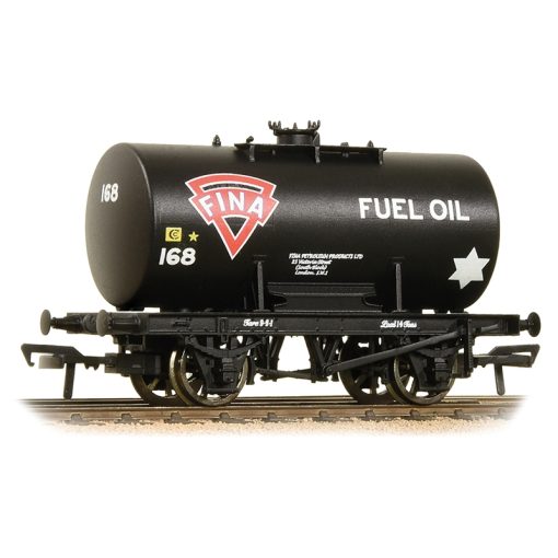 Bachmann Branchline 38-779 14T Class B Anchor-Mounted Tank Wagon 'Fina' Black (OO Gauge)