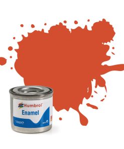 Humbrol Enamel No 132 Red Satin Tinlet (14ml)