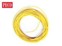 Peco PL-38Y Yellow Connecting Wire (Multiple Gauges)