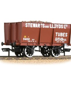 Bachmann Branchline 37-402 16T Steel Slope-Sided Mineral Wagon 'Stewart & Lloyds' Red (OO Gauge)