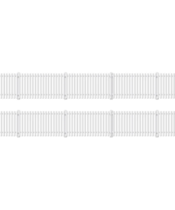 Ratio 421 GWR Station Fencing, White (OO Gauge)