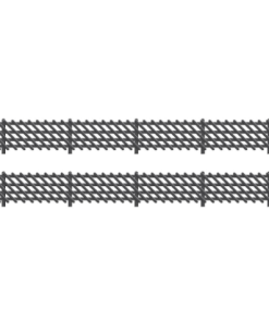 Ratio 427 LMS Station Fencing, Black (OO Gauge)
