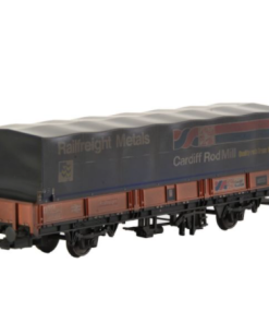 EFE Rail E87045 EFE Rail OO Gauge BR SEA Wagon BR Railfreight Red (Cardiff Rod Mill) with Hood Revised Weathered (OO Gauge)