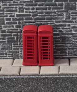Gaugemaster Kestrel GMKD77 Telephone Boxes 2pcs (Pre-Built)