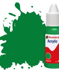 Humbrol Acrylic Dropper Bottle DB0002 No 002 Emerald Green - Gloss 14ml