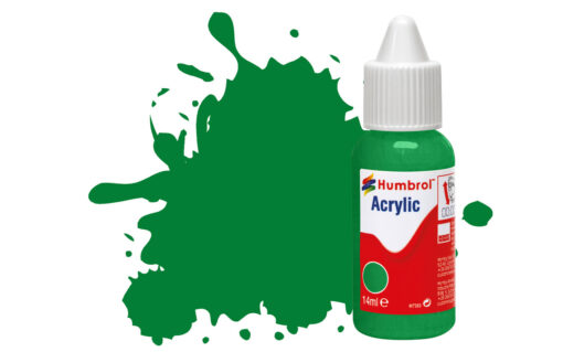 Humbrol Acrylic Dropper Bottle No 002 Emerald Green - Gloss 14ml