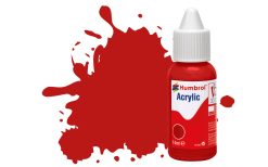Humbrol Acrylic Dropper Bottle DB0060 No 060 Scarlett - Matt 14ml