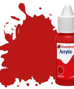 Humbrol Acrylic Dropper Bottle DB0060 No 060 Scarlett - Matt 14ml