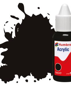 Humbrol Acrylic Dropper Bottle DB0085 No 085 Black - Satin 14ml