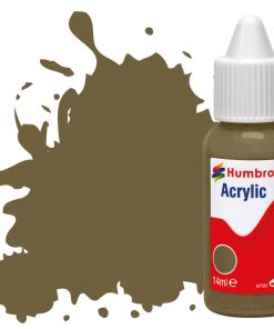 Humbrol Acrylic Dropper Bottle DB0086 No 086 Light Olive - Matt 14ml