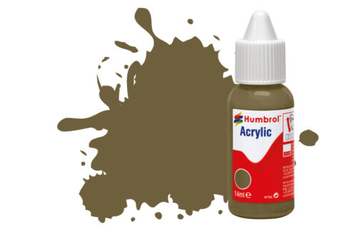 Humbrol Acrylic Dropper Bottle No 086 Light Olive - Matt 14ml