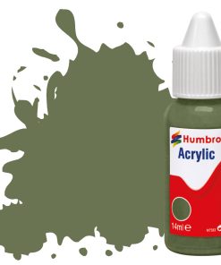 Humbrol Acrylic Dropper Bottle DB0102 No 102 Army Green - Matt 14ml