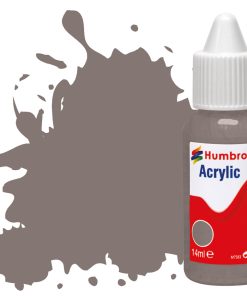 Humbrol Acrylic Dropper Bottle DB0156 No 156 Dark Camouflage Grey - Satin 14ml