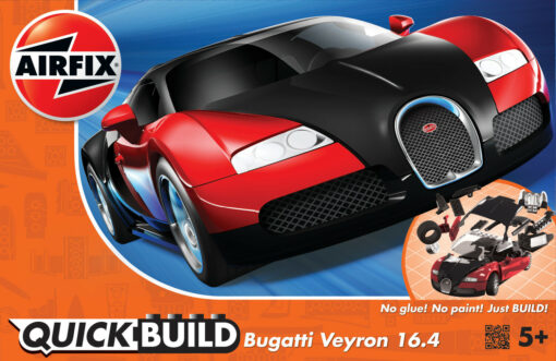 Airfix J6020 QUICKBUILD Bugatti 16.4 Veyron black/red