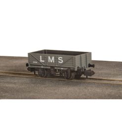 Peco NR-5003M 5 Plank Wagon In LMS Grey (N Gauge)