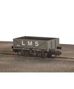 Peco NR-5003M 5 Plank Wagon In LMS Grey (N Gauge)