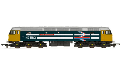 Hornby R30040TTS RailRoad Plus BR, Class 47, Co-Co, 47583 ‘County of Hertfordshire’ - Era 7 (OO Gauge)